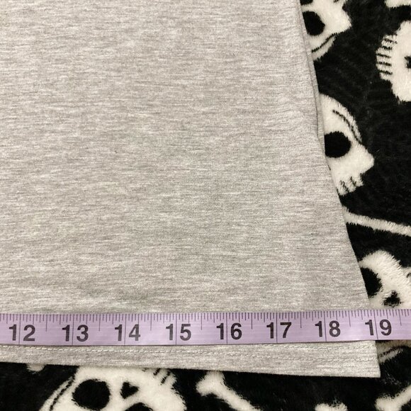 YOINS Heathered grey cold-shoulder lace top ~ SMALL MEDIUM peak-a-boo shirt - Picture 10 of 14